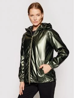 Geox Γυναίκες Μεταβατικά Μπουφάν Μπουφάν μεταβατικό Seyla W1222G T2832 F3236 Πράσινο Regular Fit Πράσινο