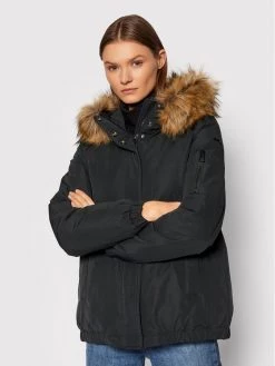 Geox Γυναίκες Χειμωνιάτικα Μπουφάν Μπουφάν χειμωνιάτικο Carum W1429L T2877 F9000 Μαύρο Regular Fit Μαύρο