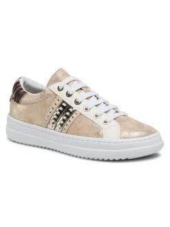 Geox Γυναίκες Κλειστά Παπούτσια Αθλητικά D Pontoise D D02FED 077BN C5258 Μπεζ Μπεζ