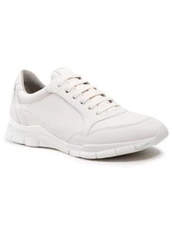 Geox Γυναίκες Κλειστά Παπούτσια Αθλητικά D Sukie A D04F2A 00085 C1000 Λευκό Λευκό