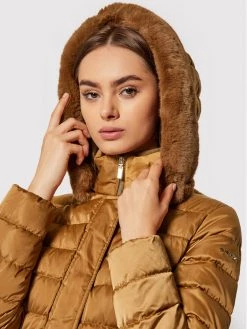 Geox Γυναίκες Χειμωνιάτικα Μπουφάν Μπουφάν πουπουλένιο Bettanie W1425H T2655 F5221 Καφέ Regular Fit Καφέ -Συμφωνίες Geox Κατάστημα unnamed file 171