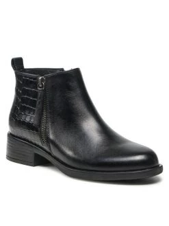 Geox Γυναίκες Biker Μποτάκια Μποτάκια D Resia C D04LHC 04340 C9999 Μαύρο Μαύρο