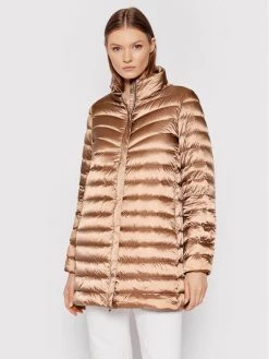 Geox Γυναίκες Χειμωνιάτικα Μπουφάν Μπουφάν πουπουλένιο Jasen W1425D T2891 F0274 Καφέ Regular Fit Καφέ