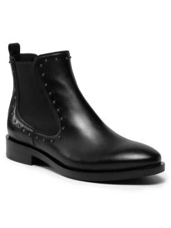 Geox Γυναίκες Chelsea Boots Μποτάκια με λάστιχο D Brogue B D162UB 00043 C9999 Μαύρο Μαύρο