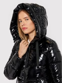 Geox Γυναίκες Χειμωνιάτικα Μπουφάν Μπουφάν πουπουλένιο Emalise W1428PT2886 F9000 Μαύρο Regular Fit Μαύρο -Συμφωνίες Geox Κατάστημα unnamed file 194