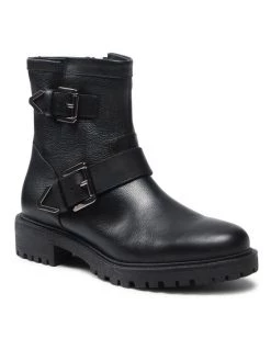 Geox Γυναίκες Biker Μποτάκια Μποτάκια D Hoara A D16FTA 04643 C9999 Μαύρο Μαύρο
