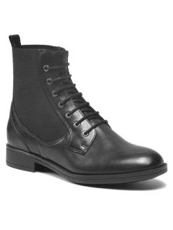 Geox Γυναίκες Biker Μποτάκια Μποτάκια D Jaylon 2 F D16QAF 00043 C9999 Μαύρο Μαύρο