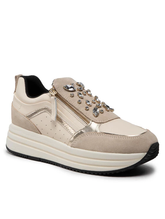 Geox Γυναίκες Αθλητικά D Kency B D26QHB 02285 CH65K Μπεζ Μπεζ 3 Geox Γυναίκες Αθλητικά D Kency B D26QHB 02285 CH65K Μπεζ Μπεζ