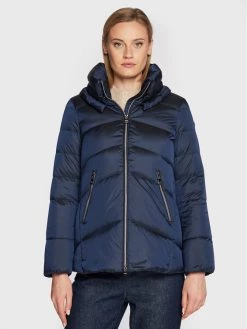 Geox Γυναίκες Χειμωνιάτικα Μπουφάν Μπουφάν πουπουλένιο Adrya W2626A T2566 F4475 Σκούρο μπλε Regular Fit Σκούρο μπλε