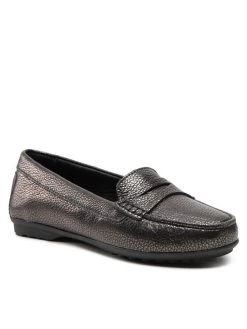 Geox Γυναίκες Κλειστά Παπούτσια Μοκασίνια D Elidia A D642TA 000CR C1357 Γκρι Γκρι