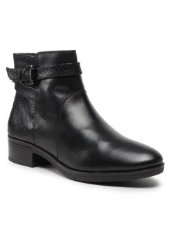 Geox Γυναίκες Biker Μποτάκια Μποτάκια D Felicity E D26G1E 04341 C9999 Μαύρο Μαύρο