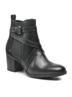 Geox Γυναίκες Biker Μποτάκια Μποτάκια D New Asheel B D26FSB 04341 C9999 Μαύρο Μαύρο