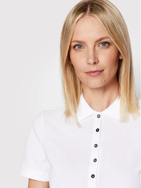 Geox Γυναίκες Μπλούζες Polo Polo Sustainable W2510B-T2649 F1492 Λευκό Regular Fit Λευκό 5 Geox Γυναίκες Μπλούζες Polo Polo Sustainable W2510B-T2649 F1492 Λευκό Regular Fit Λευκό - Image 4