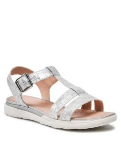 Geox Γυναίκες Σανδάλια D S.Hiver B D02GZB 00040 C1007 Ασημί Ασημί