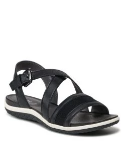 Geox Γυναίκες Σανδάλια D S.Vega G D25R6G 0BCEW C9999 Μαύρο Μαύρο