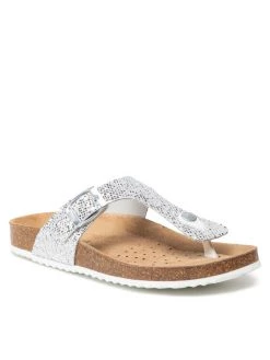 Geox Γυναίκες Σαγιονάρες D Brionia B D15LSB 000VI C1007 Ασημί Ασημί