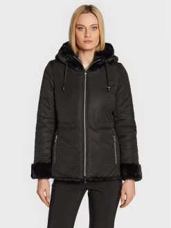 Geox Γυναίκες Μεταβατικά Μπουφάν Μπουφάν μεταβατικό Kaula W2620E TC164 F0284 Μαύρο Regular Fit Μαύρο