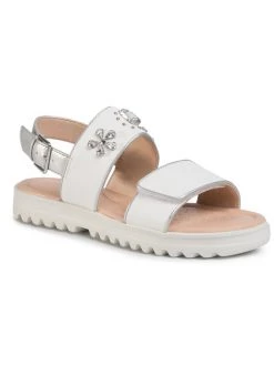Geox Γυναίκες Σανδάλια J S.Coralie G.C J026EC 054AJ C1000 S Λευκό Λευκό
