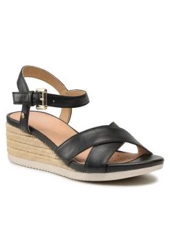 Geox Γυναίκες Εσπαντρίγιες D Ischia Corda C D02HHC 00085 C9999 Μαύρο Μαύρο