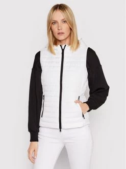 Geox Γυναίκες Γιλέκα Γιλέκο Ascythia W2523C T2920 F2128 Λευκό Regular Fit Λευκό