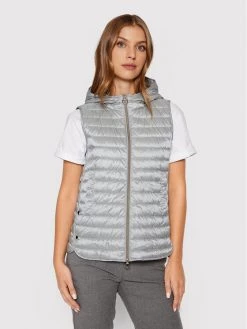 Geox Γυναίκες Γιλέκα Γιλέκο Jaysen W2525B T2891 F1630 Ασημί Regular Fit Ασημί