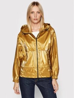 Geox Γυναίκες Μπουφάν Παρκά Parka Palmaria W2521J T2915 F2131 Χρυσό Regular Fit Χρυσό