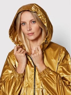 Geox Γυναίκες Μπουφάν Παρκά Parka Palmaria W2521J T2915 F2131 Χρυσό Regular Fit Χρυσό -Συμφωνίες Geox Κατάστημα unnamed file 84