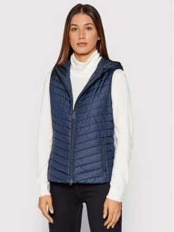 Geox Γυναίκες Γιλέκα Γιλέκο Ascythia W1423C T2606 F4491 Σκούρο μπλε Regular Fit Σκούρο μπλε